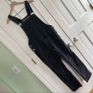 Dovetail Workwear Freshley Thermal Overalls Washed Black/Dark Grey size 6